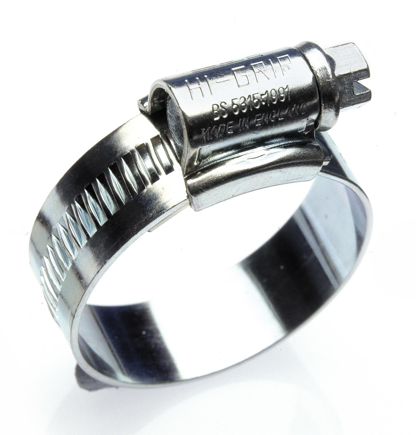 HI-GRIP Steel Slotted Hex Worm Drive, 9mm Band Width, 13 → 20mm ID