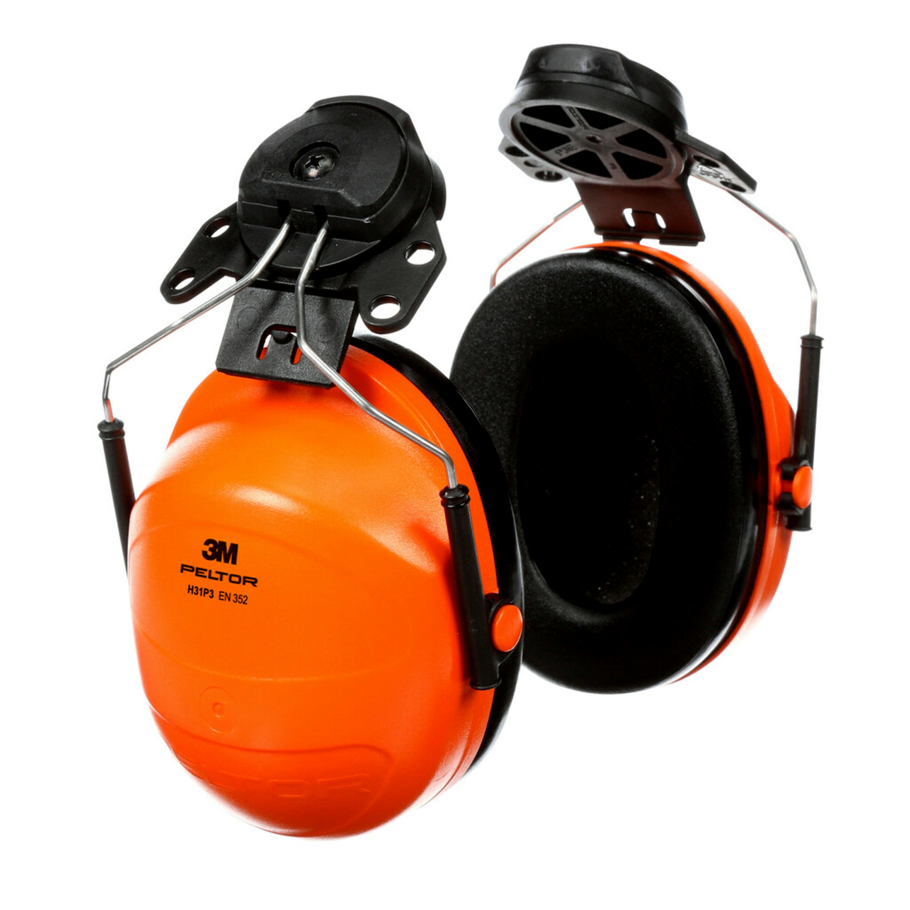 3M 7100095550 Wireless Listen Only Ear Defender with Helmet Attachment, 32dB, Orange, Noise Cancelling Microphone
