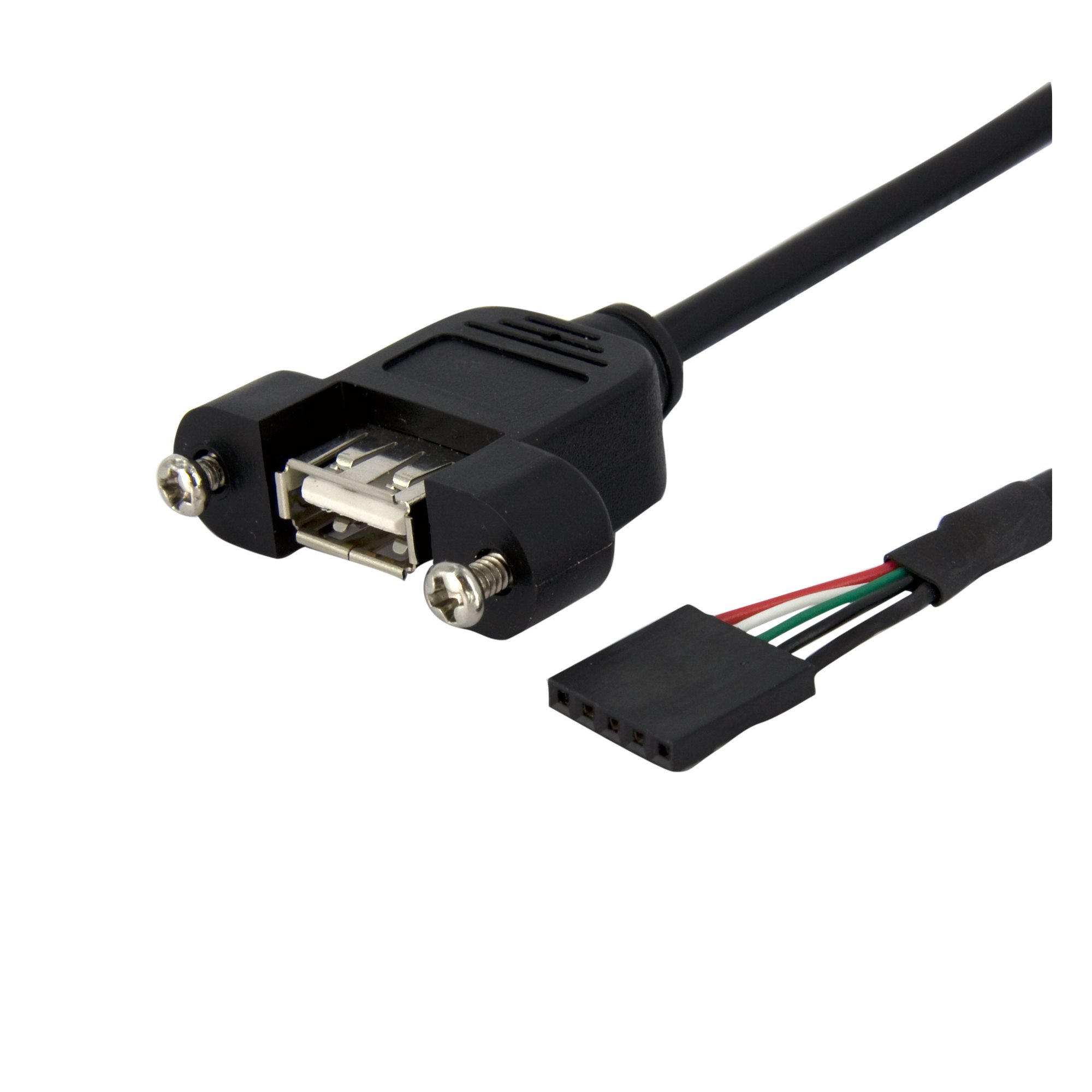 StarTech.com USB 2.0, Female 5 Pin IDC to Female USB A, 480Mbps, 900mm