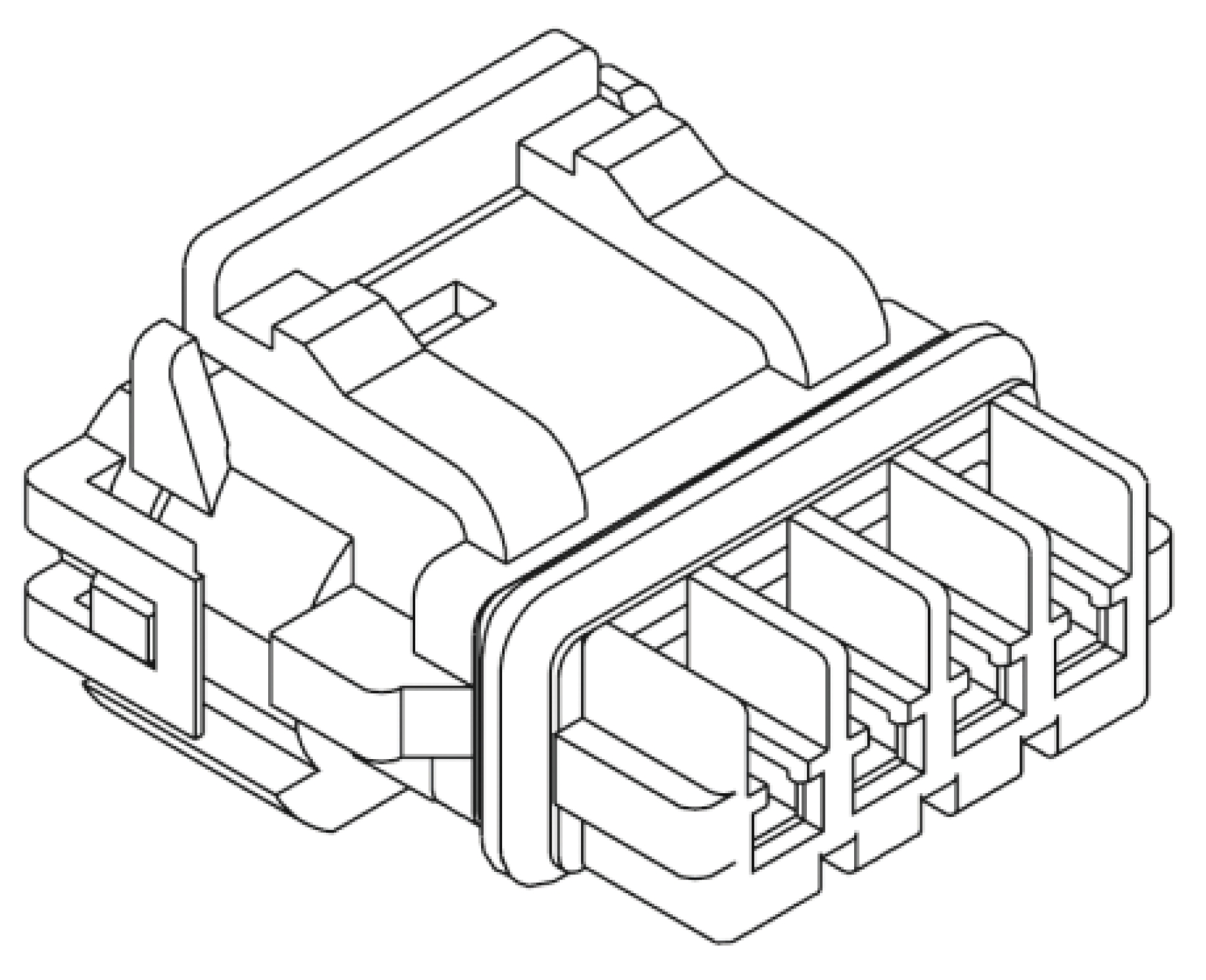 Molex, Mizu-P25 Automotive Connector Socket Cable Mount 2 Way 52117-0241