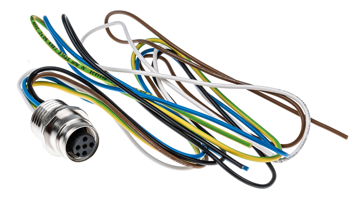 Lumberg Automation Female 5 way M12 to Free End Sensor Actuator Cable, 200 mm