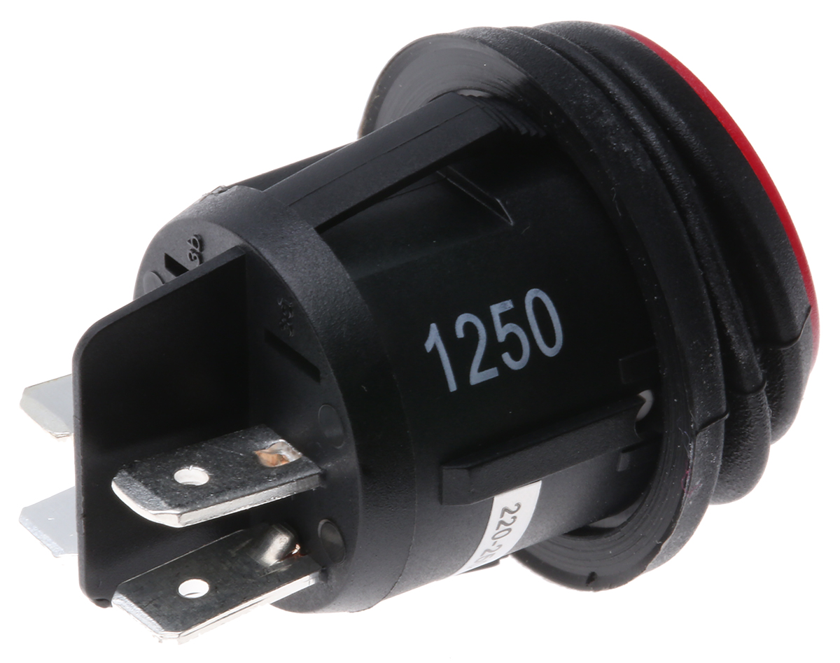 ZF Illuminated DPST, On-Off Rocker Switch Panel Mount