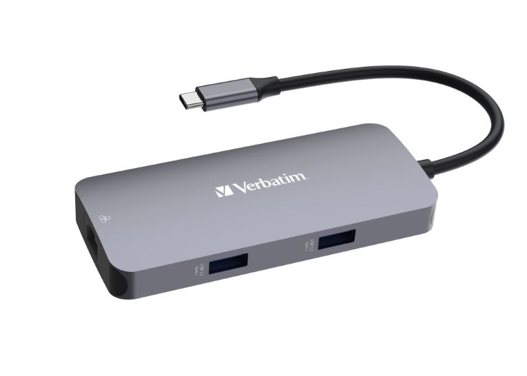 Verbatim 3 Port USB 3.2 USB A, USB C  Hub, USB Bus Powered, 112 x 49 x 15.5mm