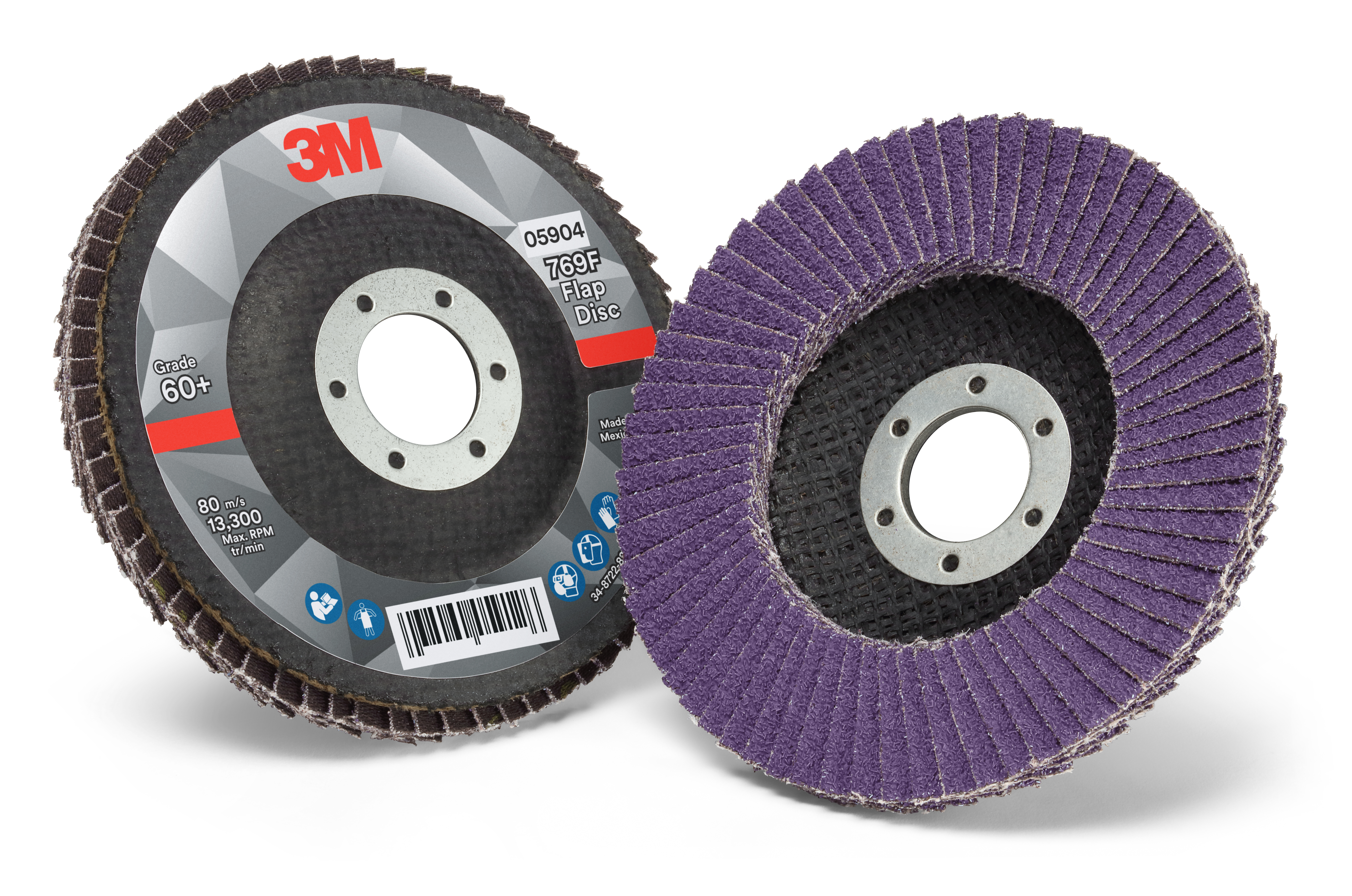 3M Zirconia Aluminium Flap Disc, 125mm, Fine Grade, P40 Grit