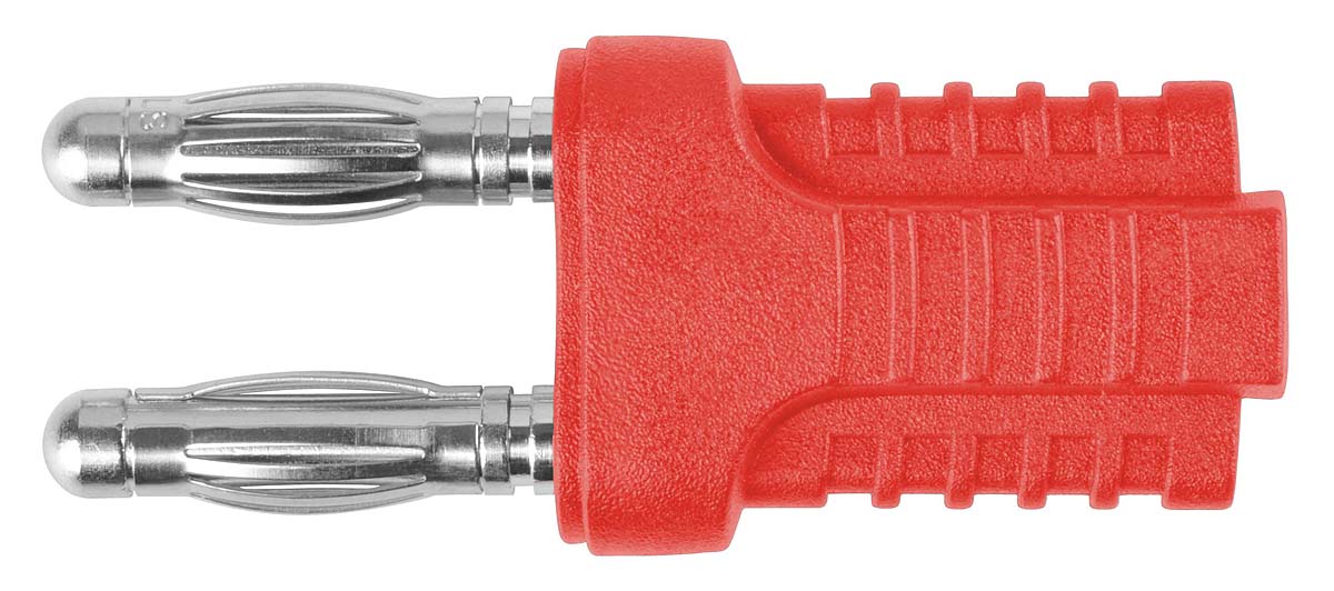 Schutzinger Red Male Banana Plug, 4 mm Connector, 12A, 33 V ac, 70V dc, Nickel Plating