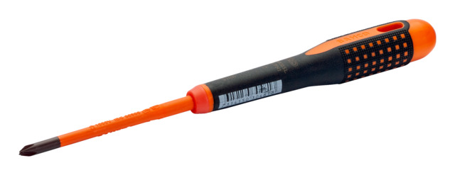 Bahco Phillips, Slotted Insulated Screwdriver, PH1-PH2 Tip, VDE/1000V