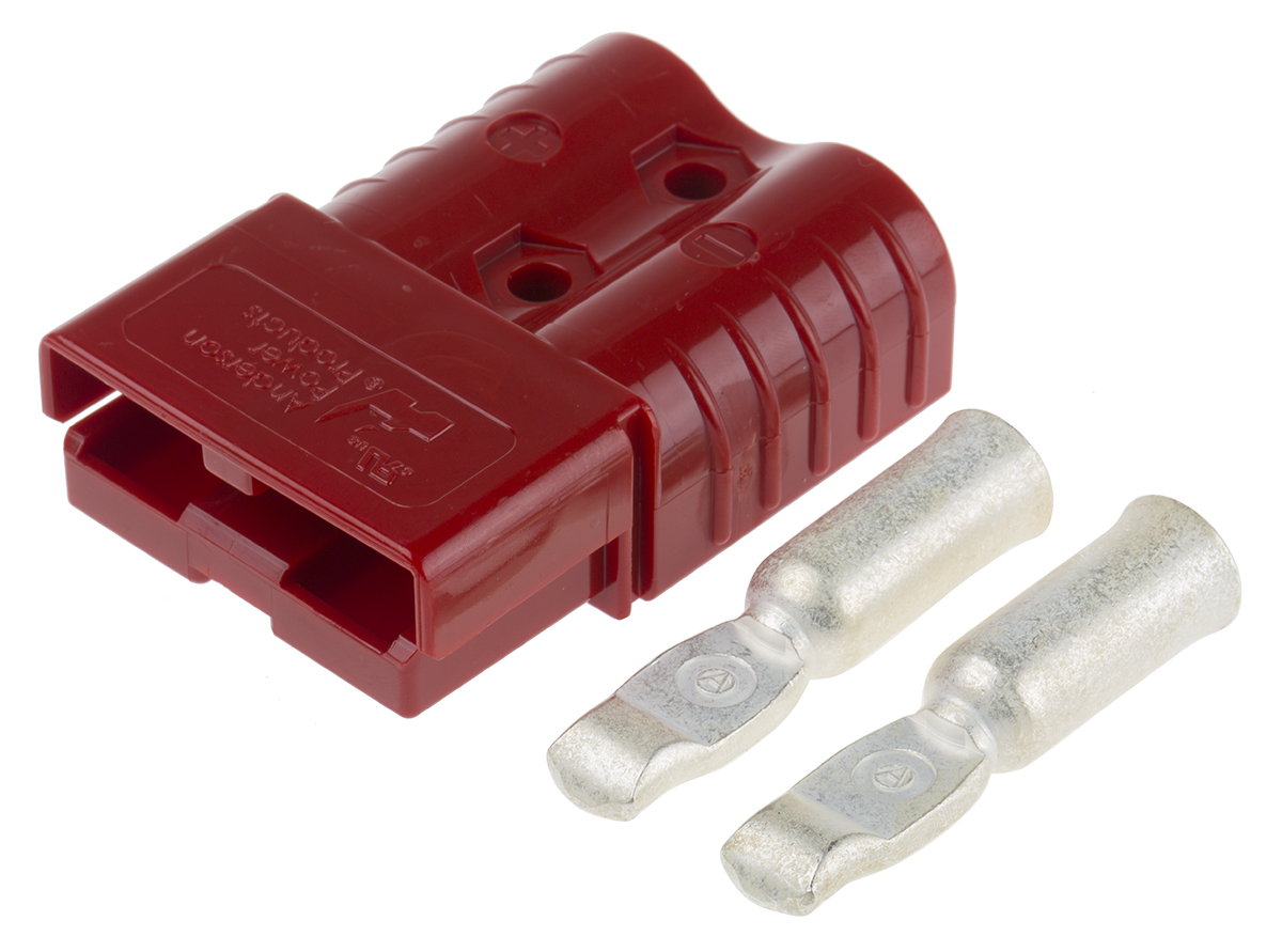 Anderson Power Products, SB120 Series Male 2 Way Battery Connector, 120A, 600 V