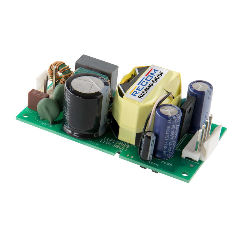 Recom Switching Power Supply, RACM40-24SK/OF/PCB-T, 24V dc, 1.667A, 40W, 1 Output, 80 → 264V ac Input Voltage