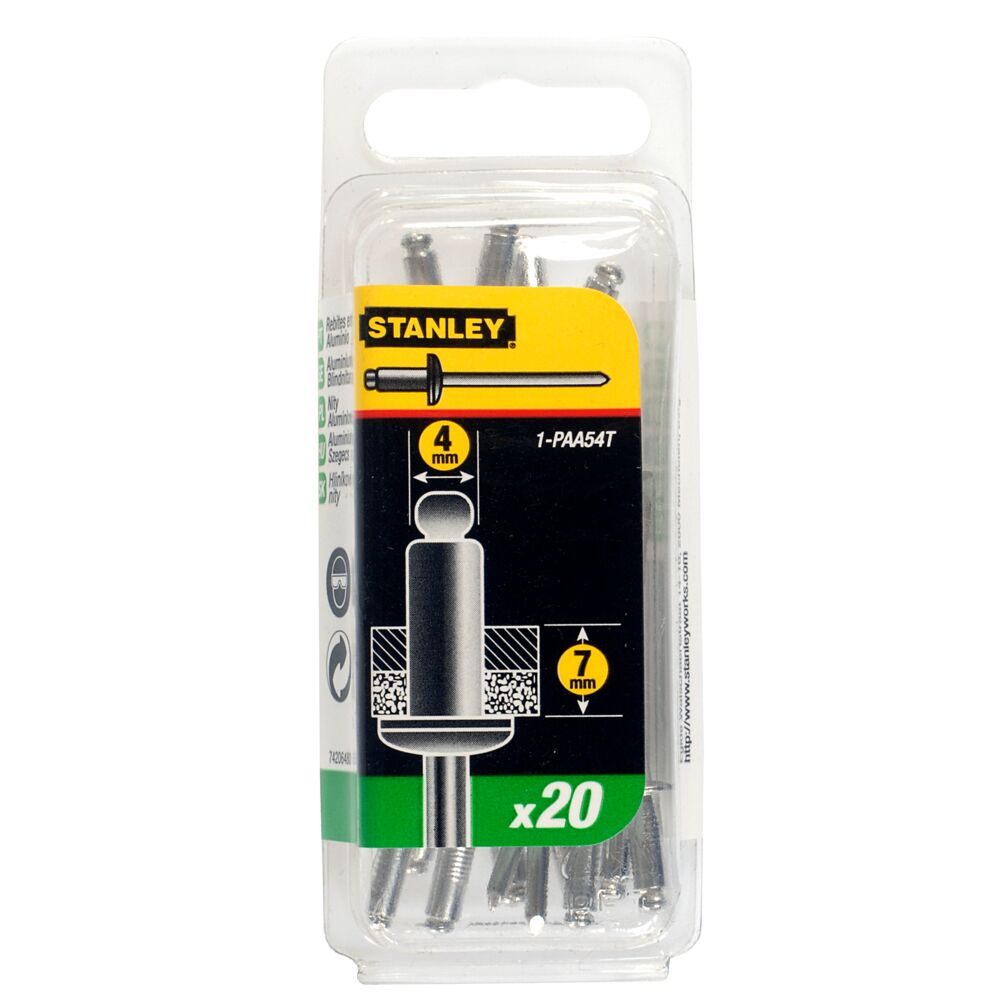 Stanley Aluminium Rivet Set Rivet, 4mm