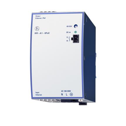 Hirschmann 8 Port POE Injector, 100 → 249V ac Input, 48 → 56V dc Output, 6A, 280W