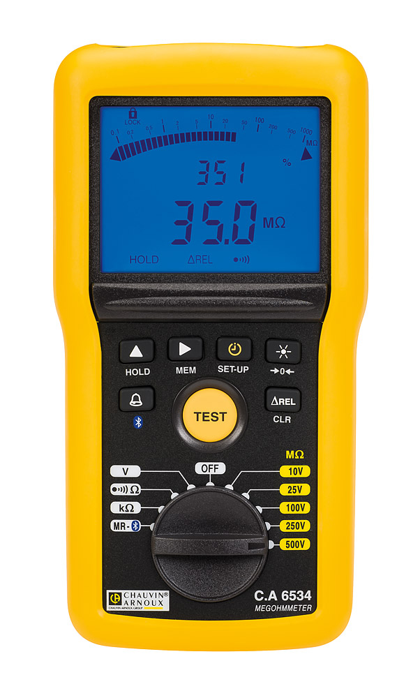 Chauvin Arnoux CA 6534 Insulation & Continuity Tester, 10V Min, 500V Max, 50GΩ Max, CAT IV