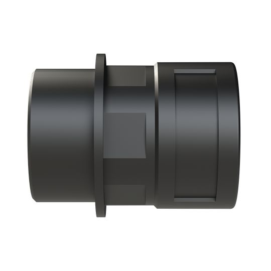 Straight, Conduit Fitting, 29mm Nominal Size, M40, Polyamide 6, Black