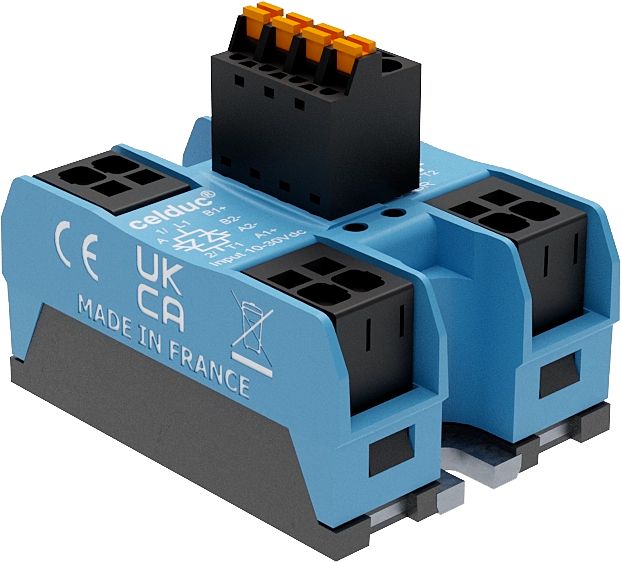 Celduc SOBR9 Series Solid State Relay, 50 A Load, Chassis Mount, 660 V ac Load, 30 Vdc Control