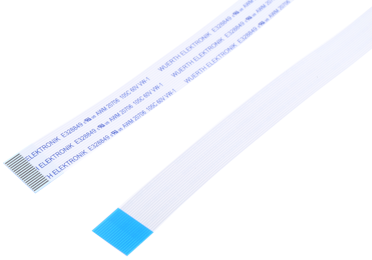 Wurth Elektronik 6876 Series FFC Ribbon Cable, 18-Way, 0.5mm Pitch, 200mm Length