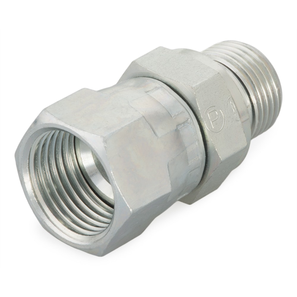 Parker Straight Female 37° JIC Flare Swivel to Male BSPP, 8-4F642EDMXS