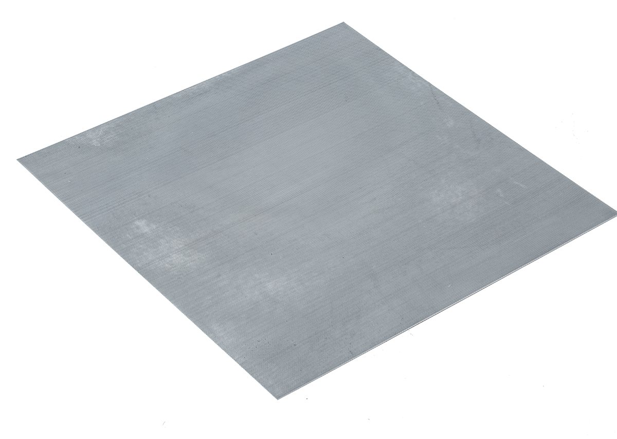RS PRO Galvanised Steel Perforated Metal Sheet 500mm x 500mm, 0.7mm Thick