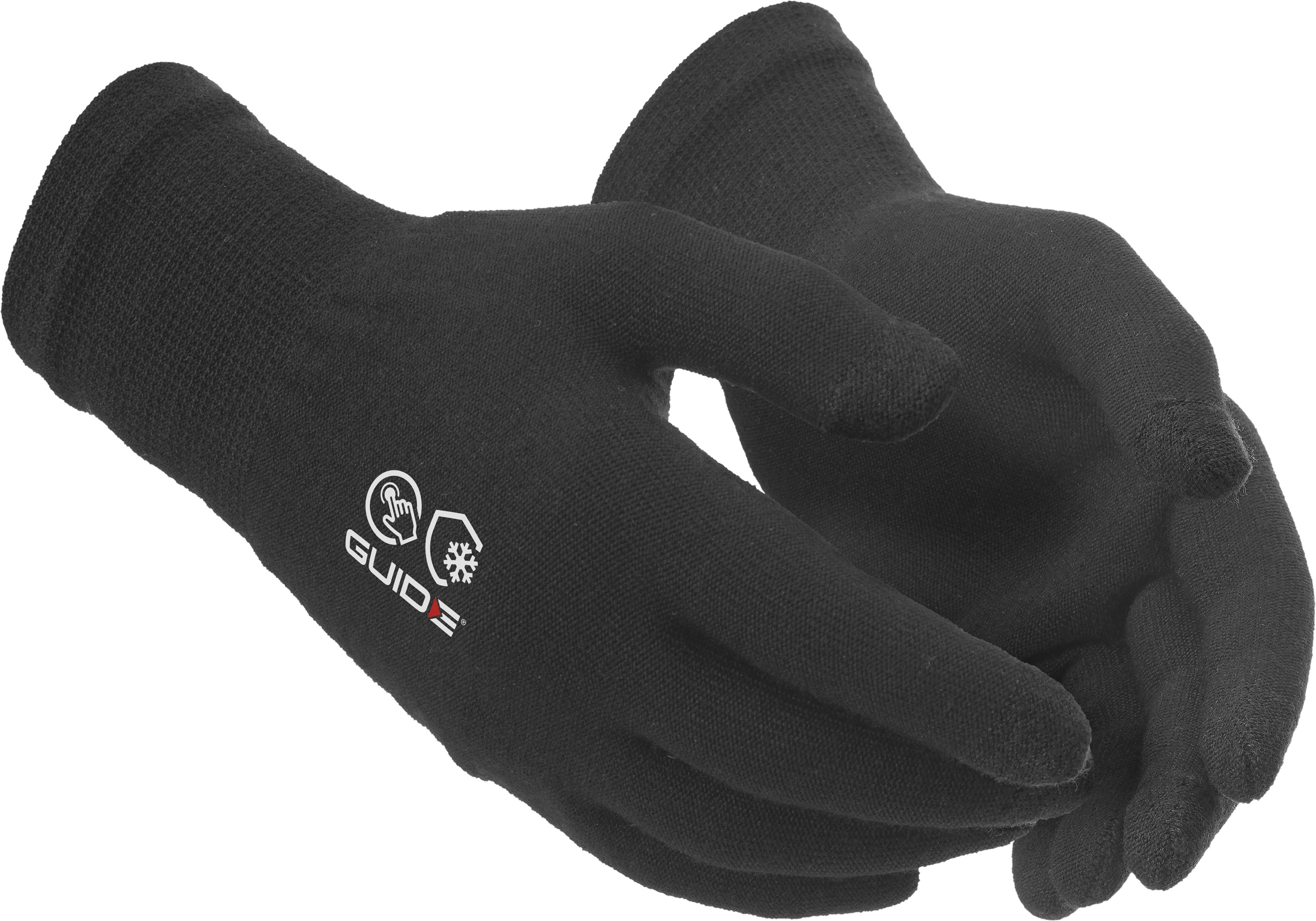 GUIDE GLOVES GUIDE 5501 Dark Grey Nylon, Merino Wool, Elastane Work Gloves, Size 9
