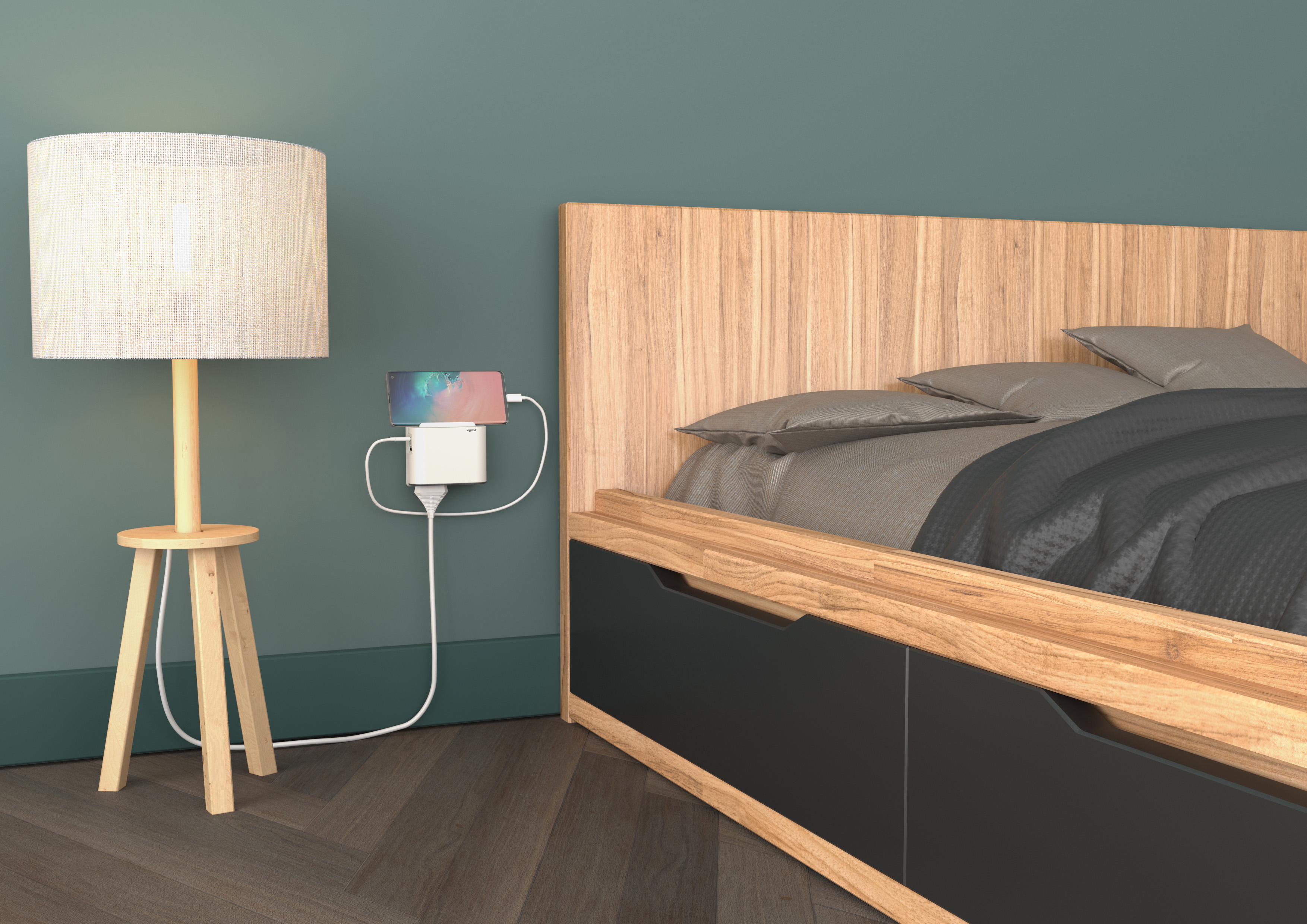 Legrand French / German Multi Outlet Plug, 6A, Plug-In