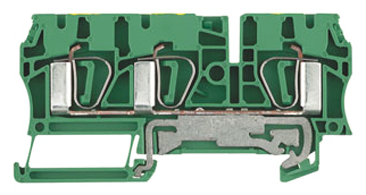 Weidmuller 7904170000 Z Series Green, Yellow, Single-Level, Clamp Termination