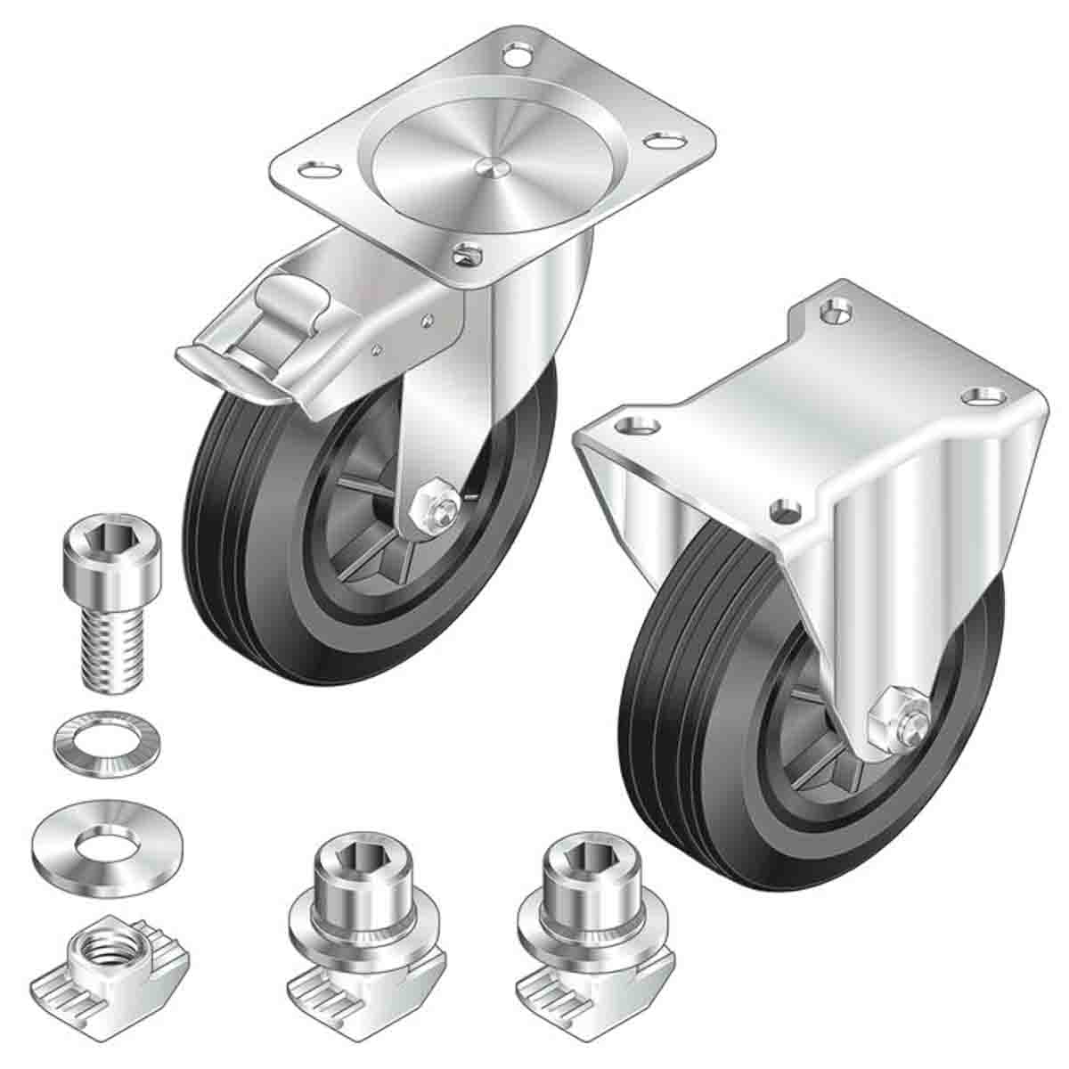 Bosch Rexroth Roller Fastening Kit, Connecting Component, Strut Profile 40 mm, 45 mm, 50 mm, 60 mm, Groove Size 10mm