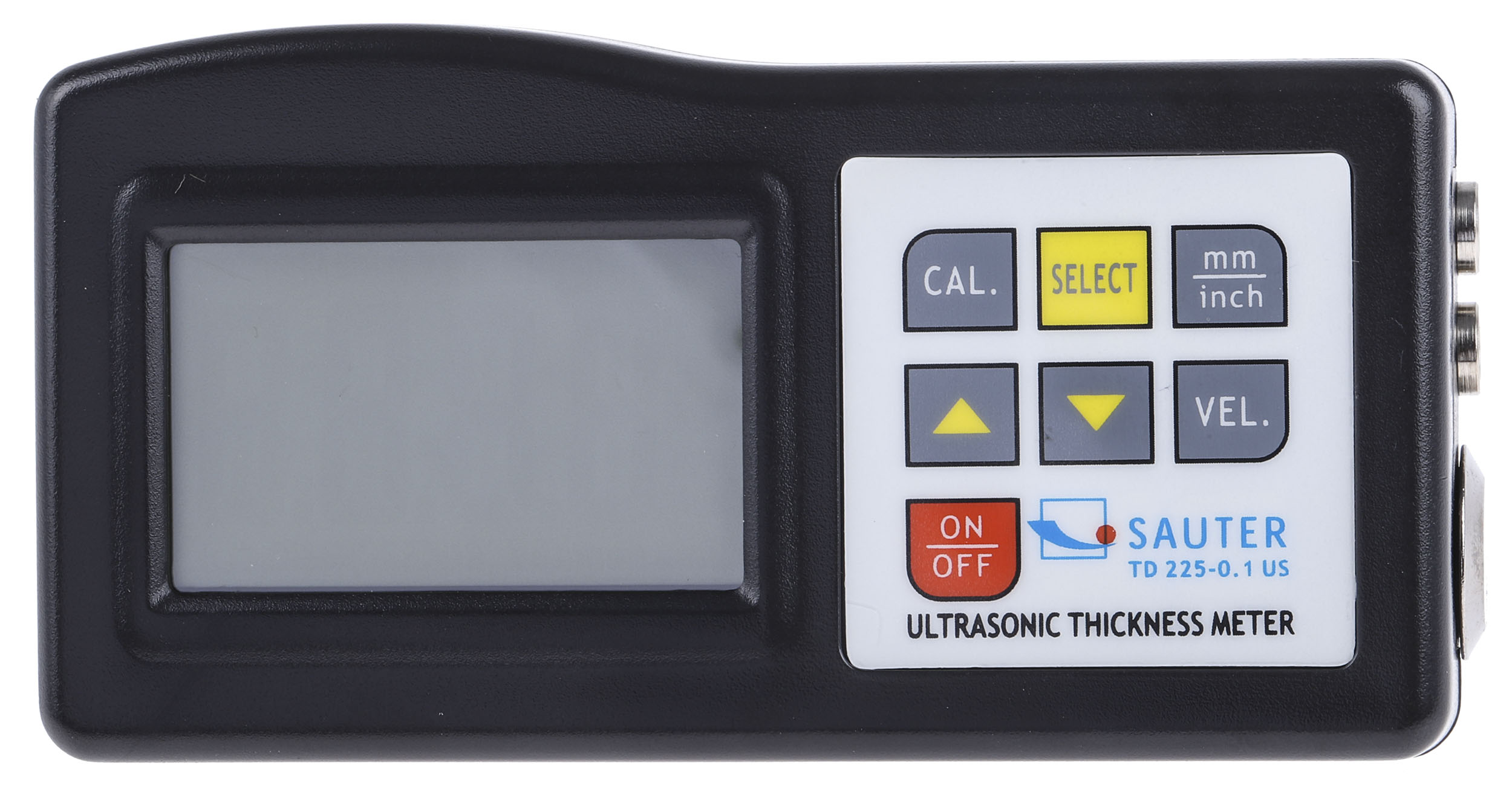 Sauter TD 225-0.1 US Thickness Meter, 1.2mm - 225mm, ±0.5 % Accuracy, 0.1 mm Resolution, Digital Display