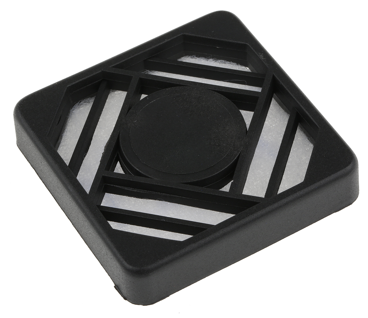 Essentra Fan Filter for 60mm Fans, PET, Stainless Steel Filter, Glass Fibre Reinforced Nylon Frame, 64.9 x 64.9mm