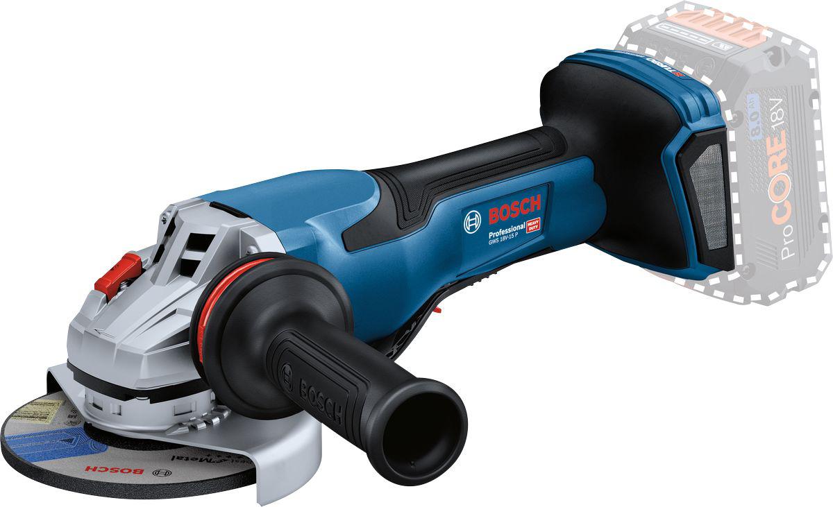 Bosch GWS 18V-15 P 125mm Cordless Angle Grinder