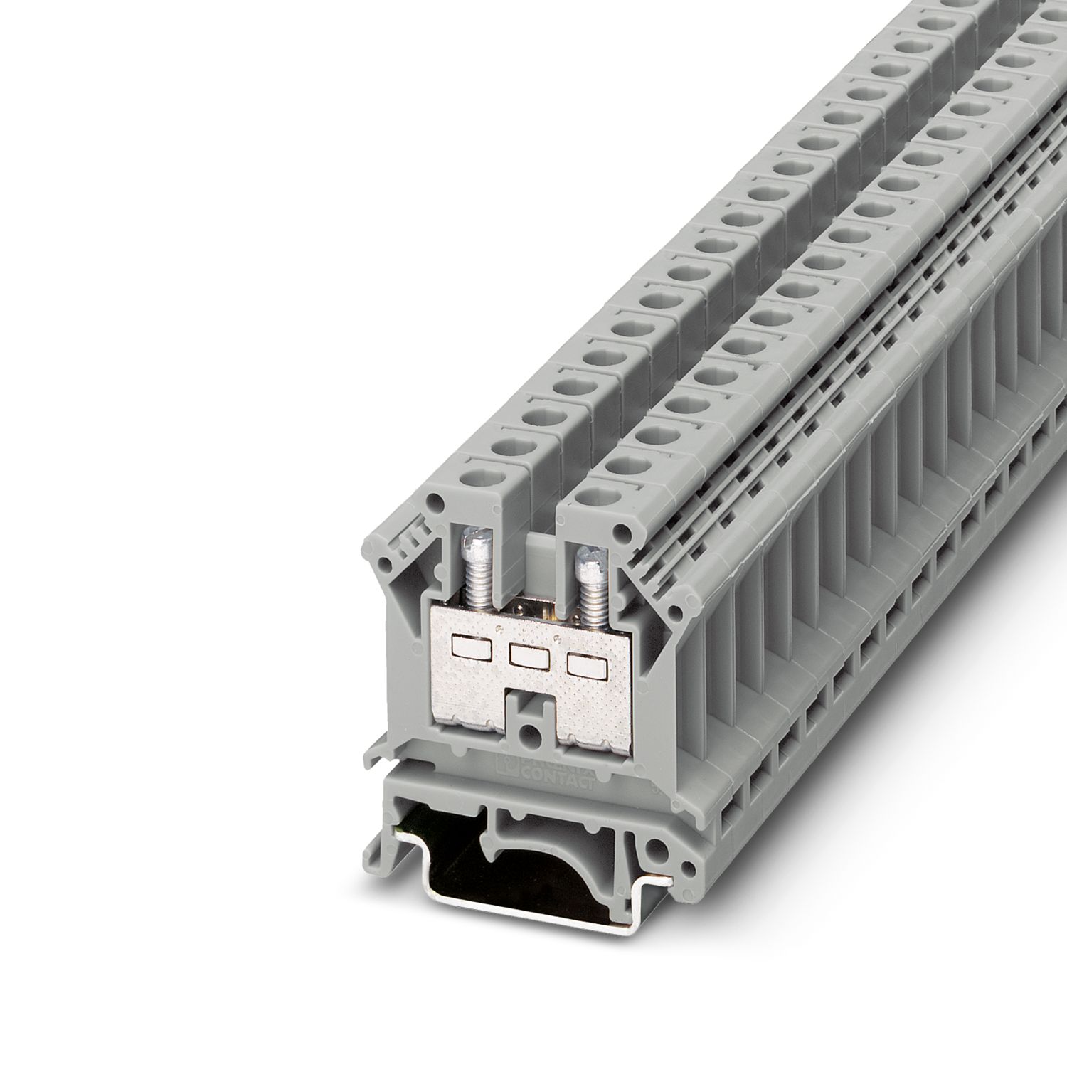 Phoenix Contact UK 10 Series Grey Feed Through Terminal Block, Single-Level, Screw Termination