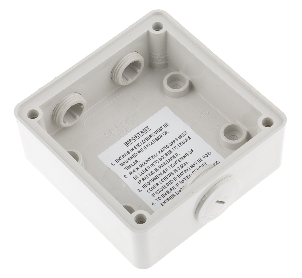 Schneider Electric PC Back Box, 1 Gangs, 101 x 101 x 38mm