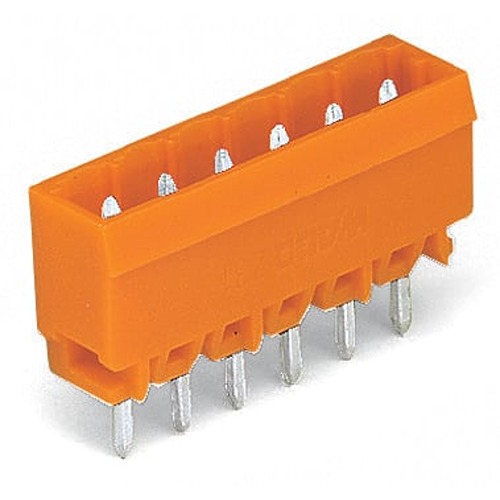 WAGO 231 Series Straight PCB PCB Header, 15 Contact(s), 5.08 mm Pitch, 1 Row, Shrouded