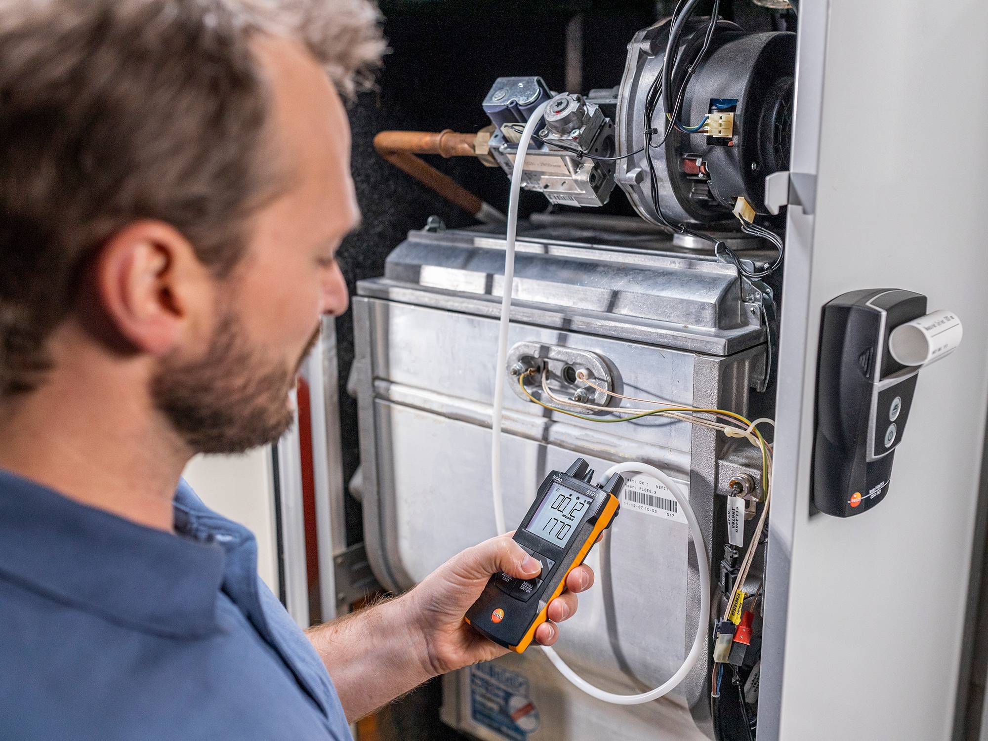 Testo 512-1 Differential Manometer With 2 Pressure Port/s, Max Pressure Measurement 200mbar