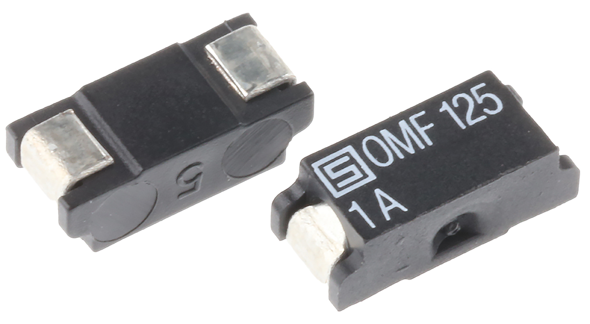 Schurter SMD Non Resettable Fuse 1A, 125V ac/dc