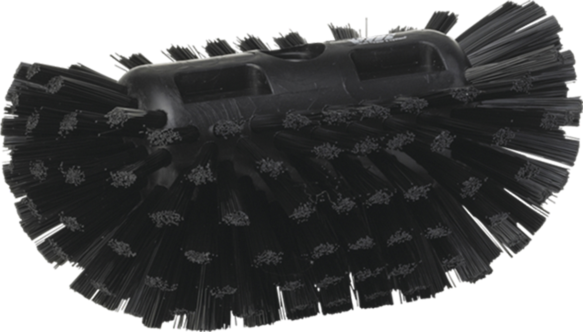 Vikan Hard Bristle Black Scrubbing Brush, 40mm bristle length, Polyester bristle material
