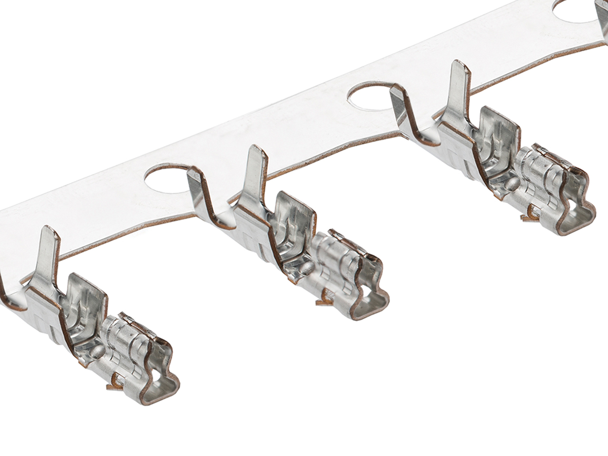 Molex Mini-SPOX Series Female Crimp Terminal, Compression, Crimp Termination, 28AWG Min, 22AWG Max