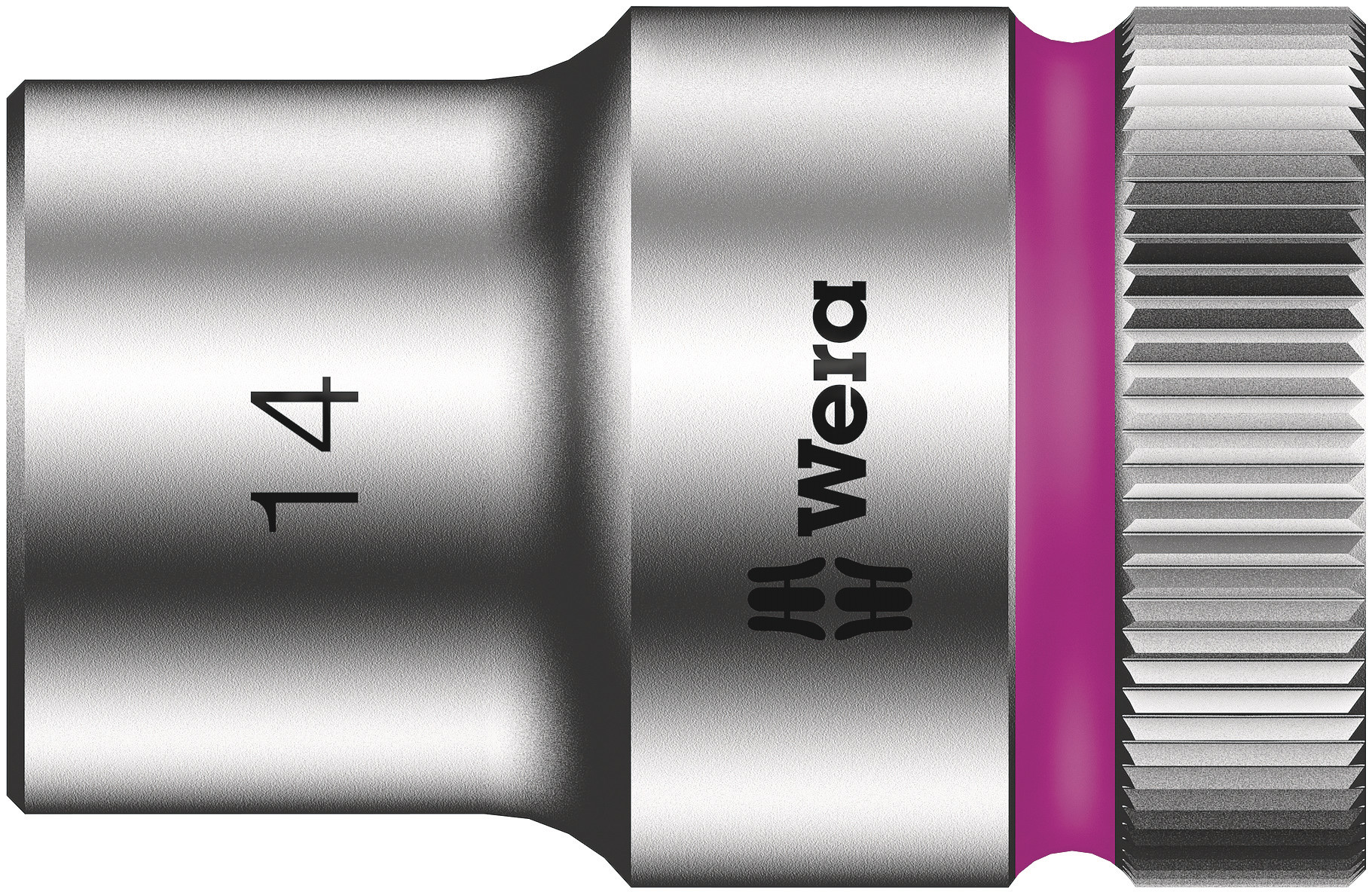 Wera 1/2 in Drive 14mm Standard Socket, 6 point, 37 mm Overall Length