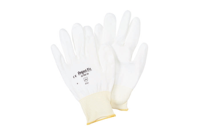 Honeywell Safety White Polyamide Work Gloves, Size 7, Polyurethane Coating
