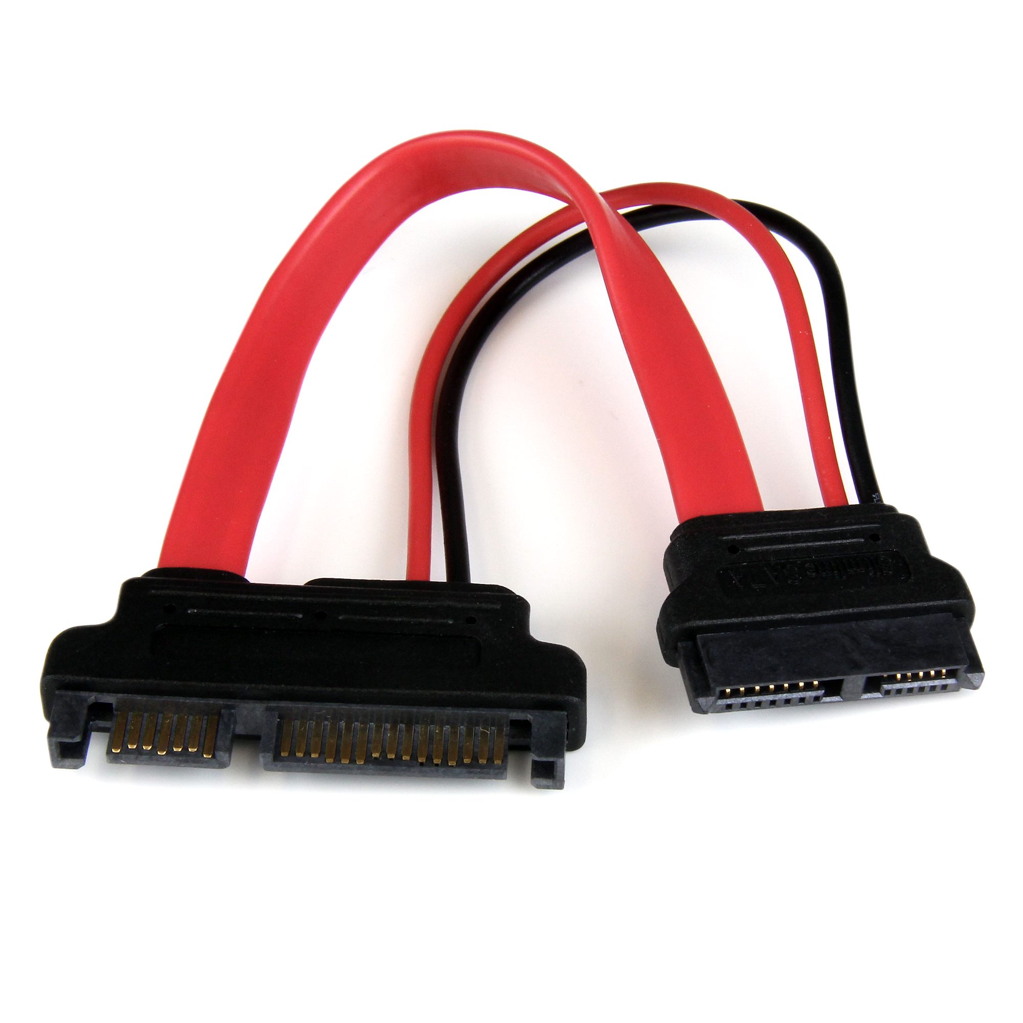 StarTech.com Female Slimline SATA to Male SATA Data; SATA Power  Cable, 152.4mm