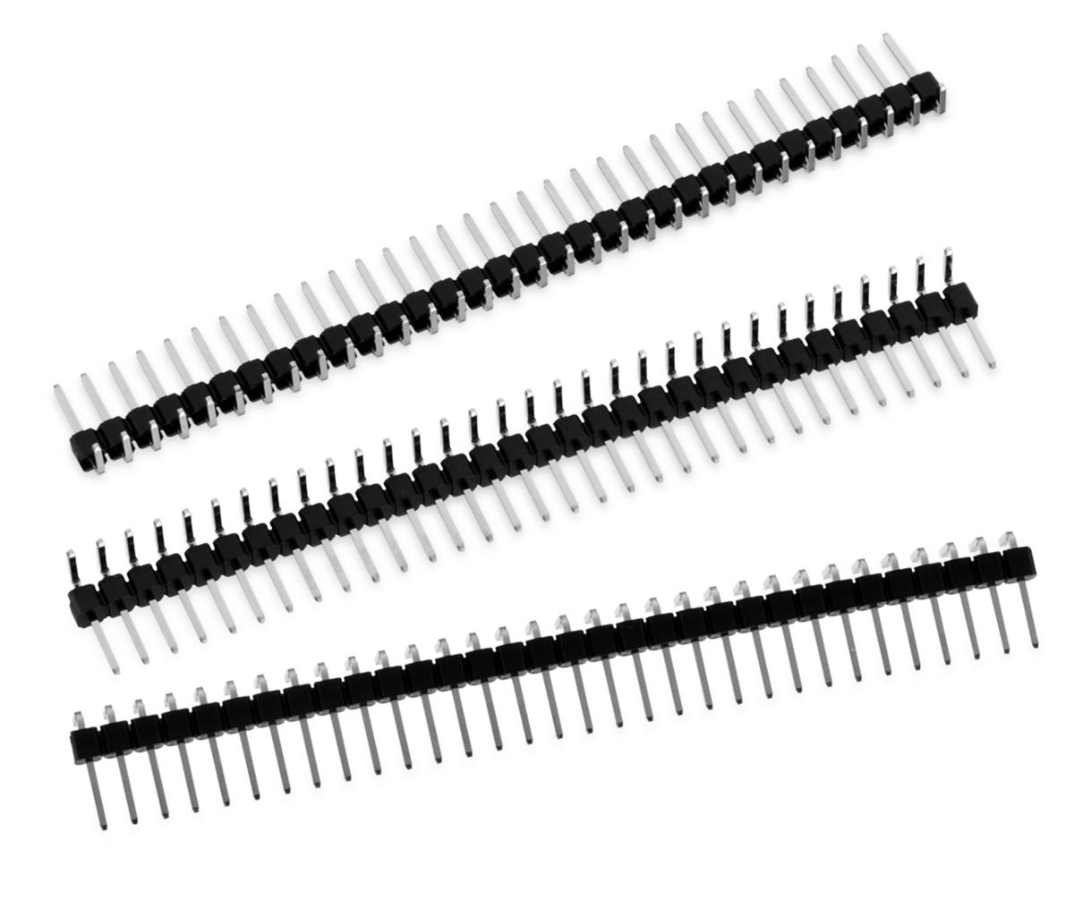 Wurth Elektronik WR-PHD Series Right Angle Through Hole Pin Header, 40 Contact(s), 2.54 mm Pitch, 1 Row, Unshrouded