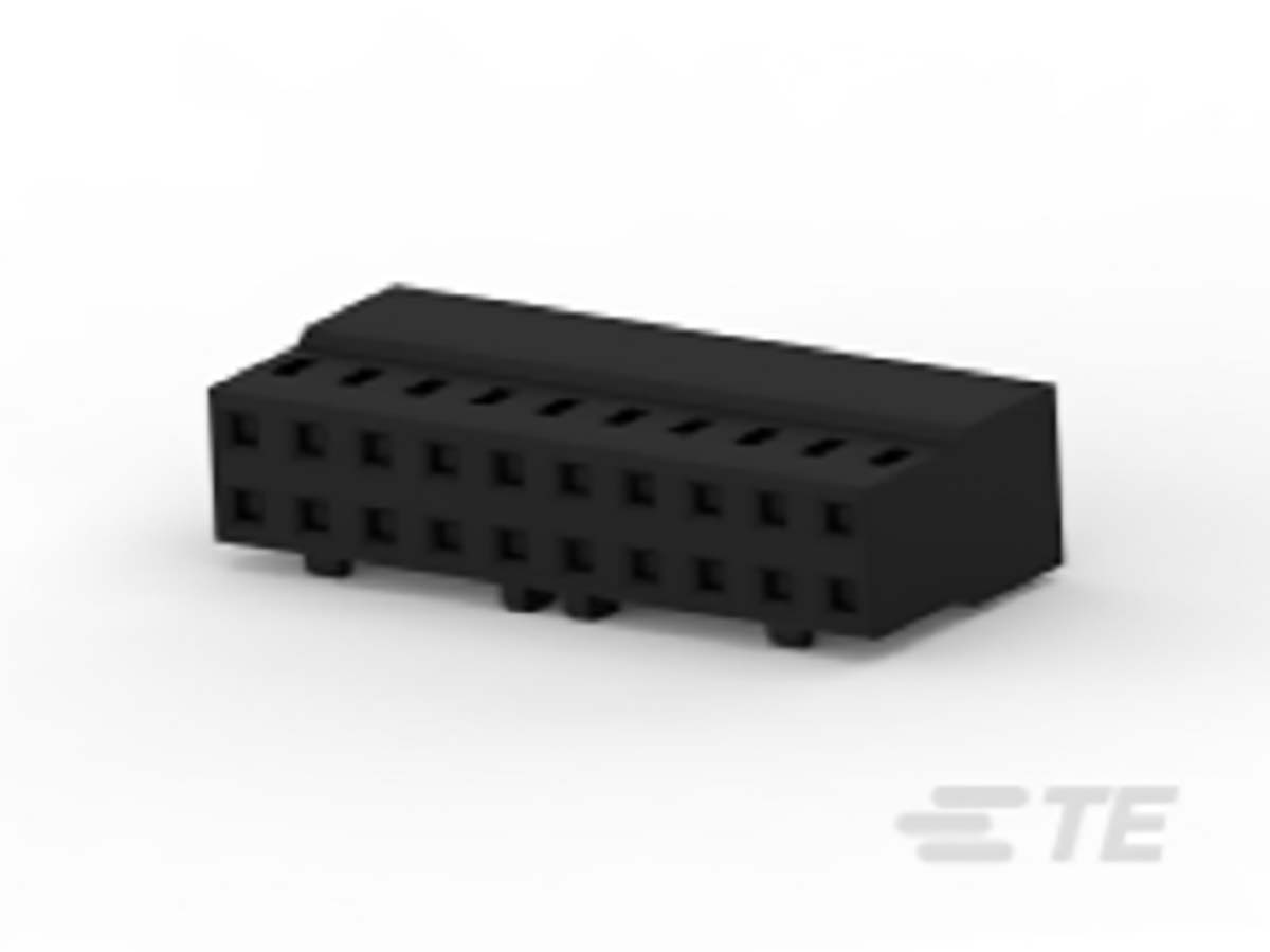 TE Connectivity, AMPMODU Female PCB Connector Housing, 2mm Pitch, 20 Way, 2 Row
