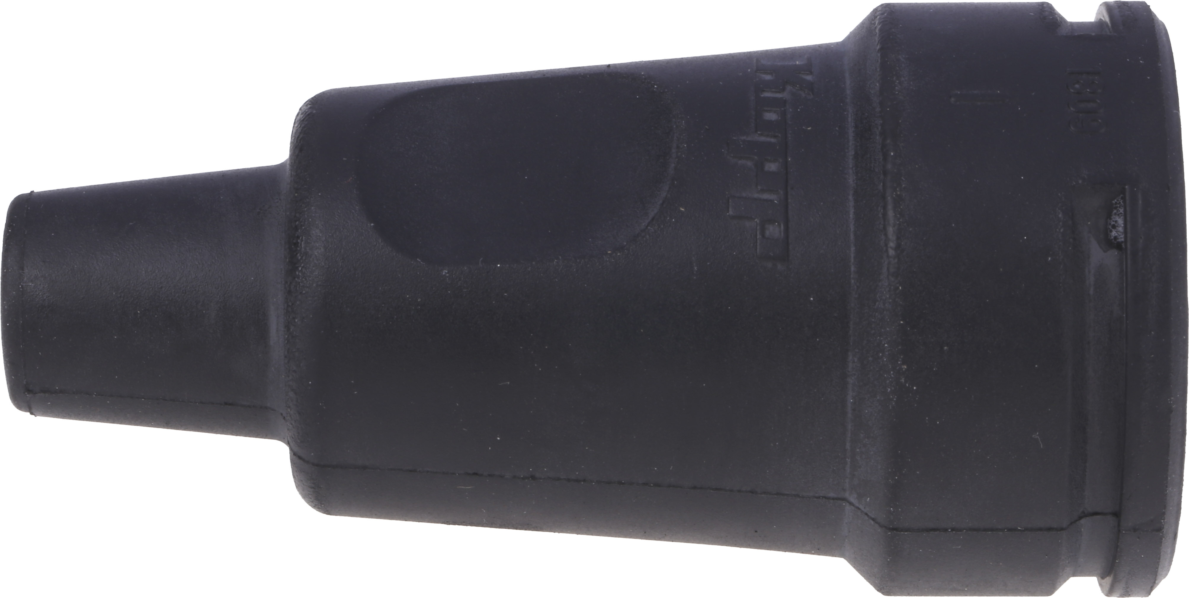 Kopp Europe Mains Connector, 16A Black, Cable Mount Rubber, 250 V