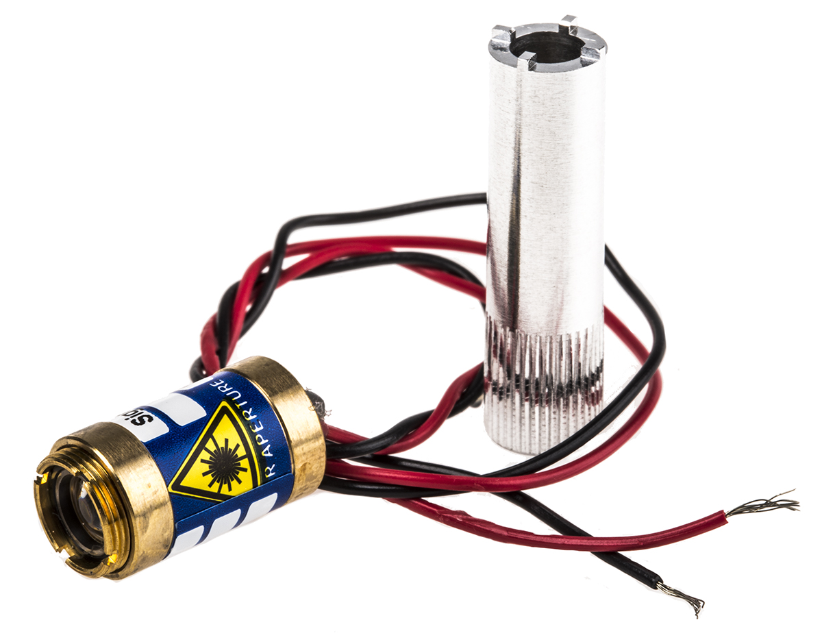 5001-20-000 Laser Module, 650nm 3mW, Continuous Wave Ellipse pattern +3 → +5.5 V