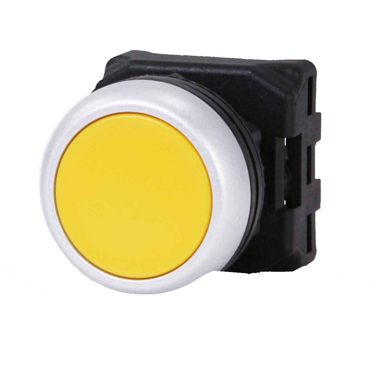 RS PRO Yellow Spring Return Push Button Head, 22mm Cutout, IP65