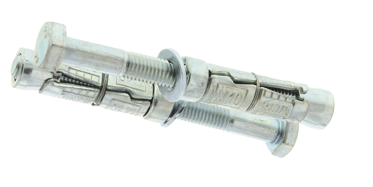 RawlPlug Steel Masonry Anchor M10 x 115mm, 16mm Fixing Hole