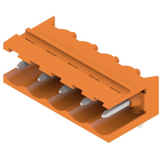 Weidmuller, 5.08mm Pitch, SL, 5 Way, Right Angle, Pluggable Terminal Block, Header, Through Hole, Solder Termination,