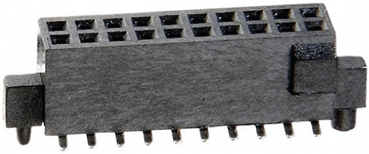 HARWIN Straight Surface Mount PCB Socket, 10-Contact, 2-Row, 1.27mm Pitch, Solder Termination
