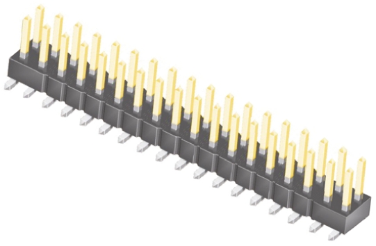 Samtec TSM Series Straight Surface Pin Header, 36 Contact(s), 2.54 mm Pitch, 2 Row, Unshrouded