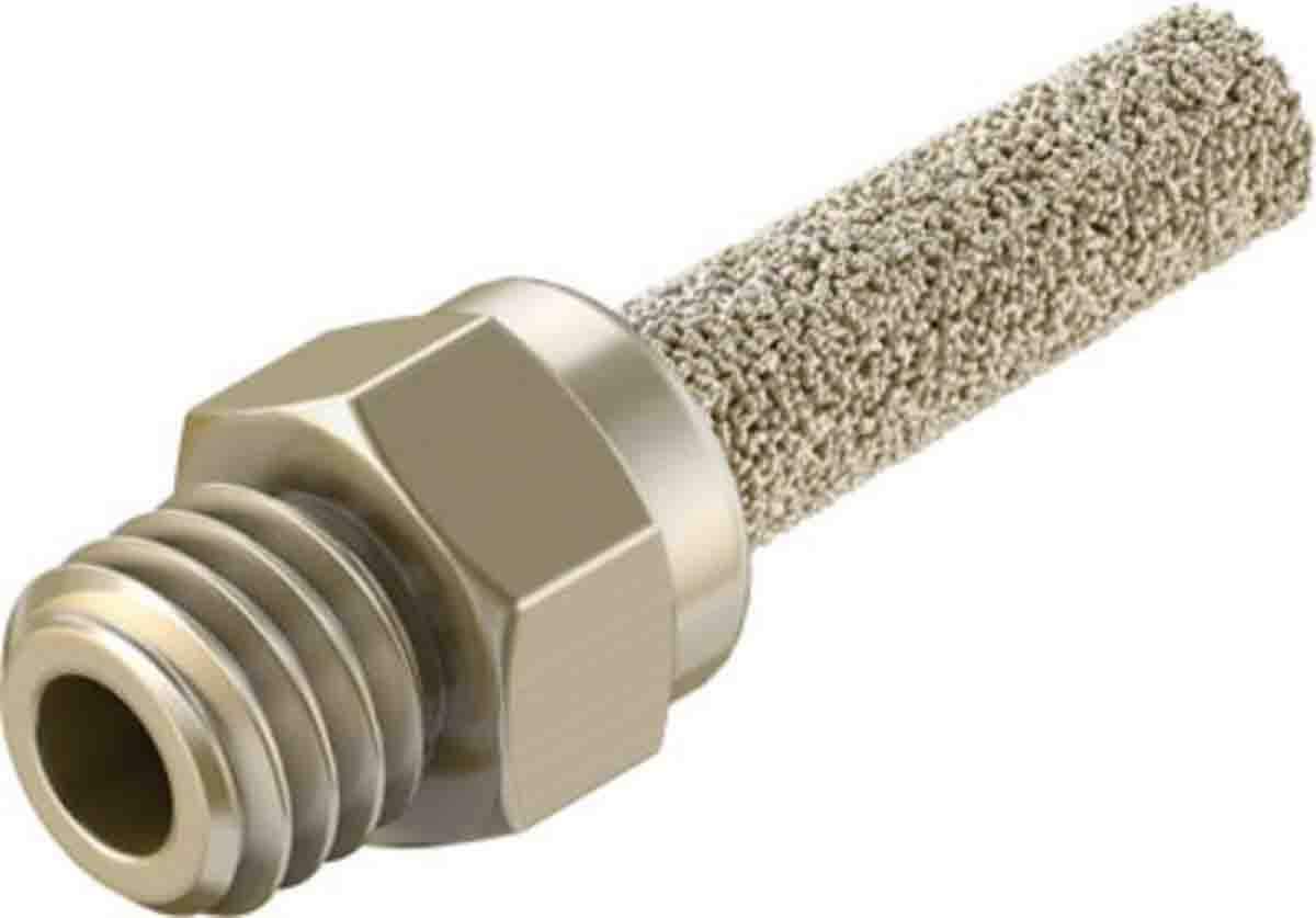 Festo AMTE Brass, Bronze 10bar Pneumatic Silencer, Threaded, M3 Male