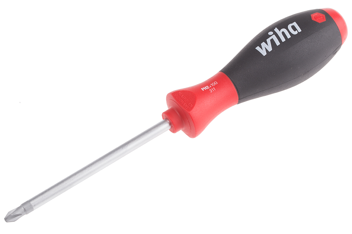 Wiha Phillips  Screwdriver, PH2 Tip, 100 mm Blade, 218 mm Overall