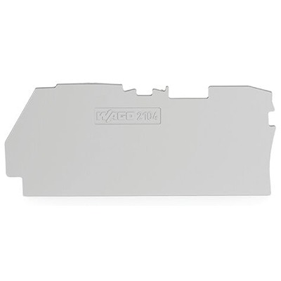 WAGO TOPJOB S Series End and Intermediate Plate for Use with DIN Rail Terminal Block