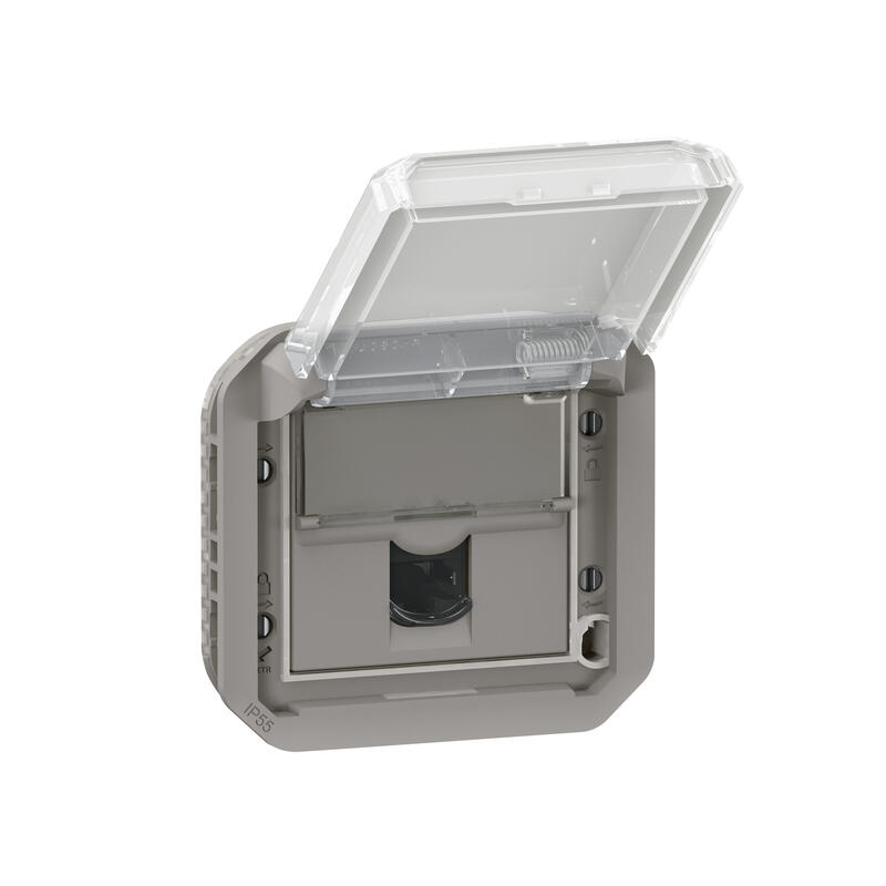 Legrand Grey Plug Socket, 6A, RJ45